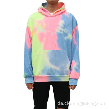 Tie Dye Pullover Multi Color Rainbow Hoodie